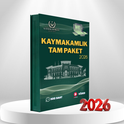 2026 Kaymakamlık Tüm Dersler Paketi + Rehberlik + Kaim Makam Konu ve Soru Seti (Fiziki Set)