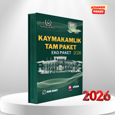 2026 Kaymakamlık Sınavı Tüm Dersler Paketi + Rehberlik